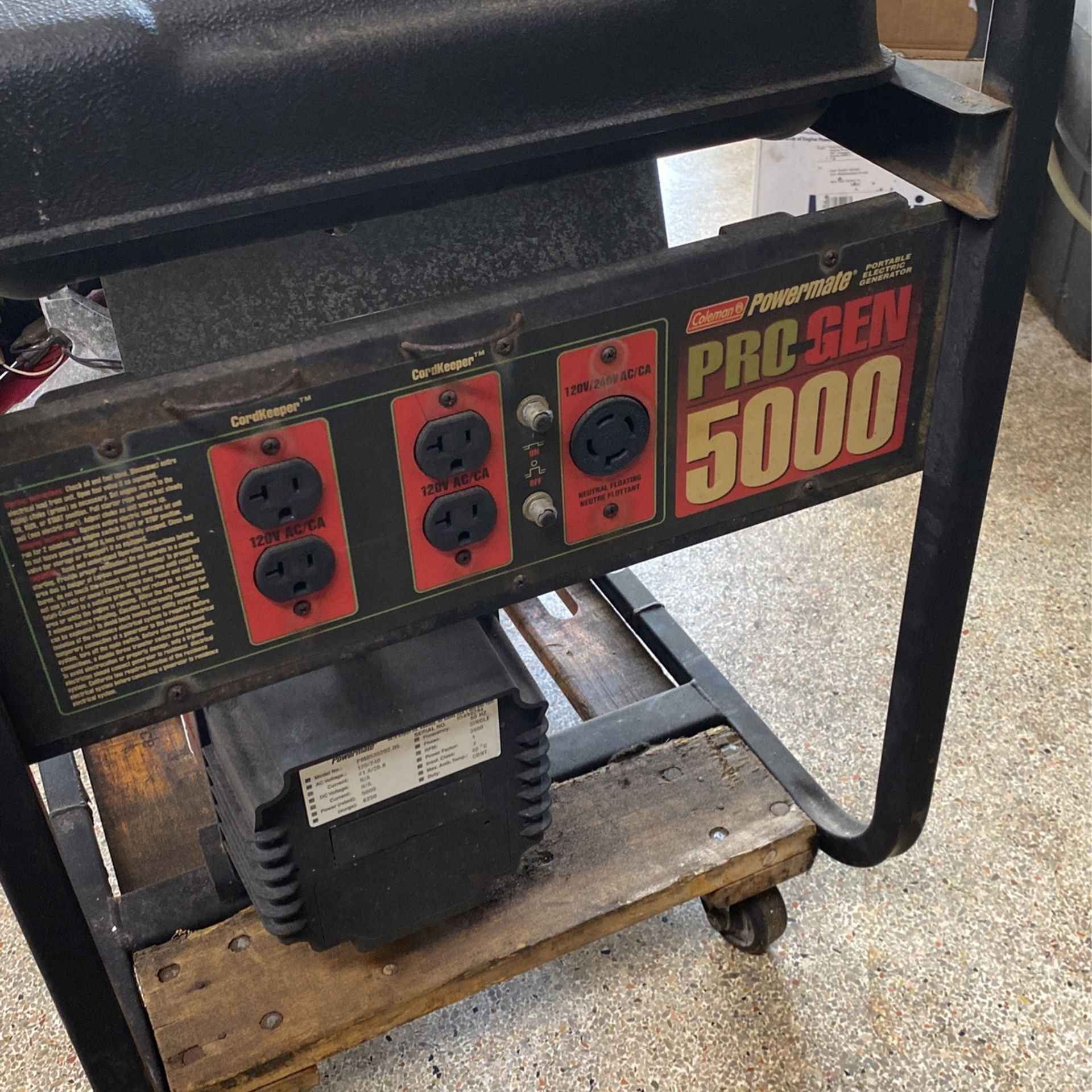 Powermate 5000 Generator 