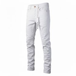 White purple jeans