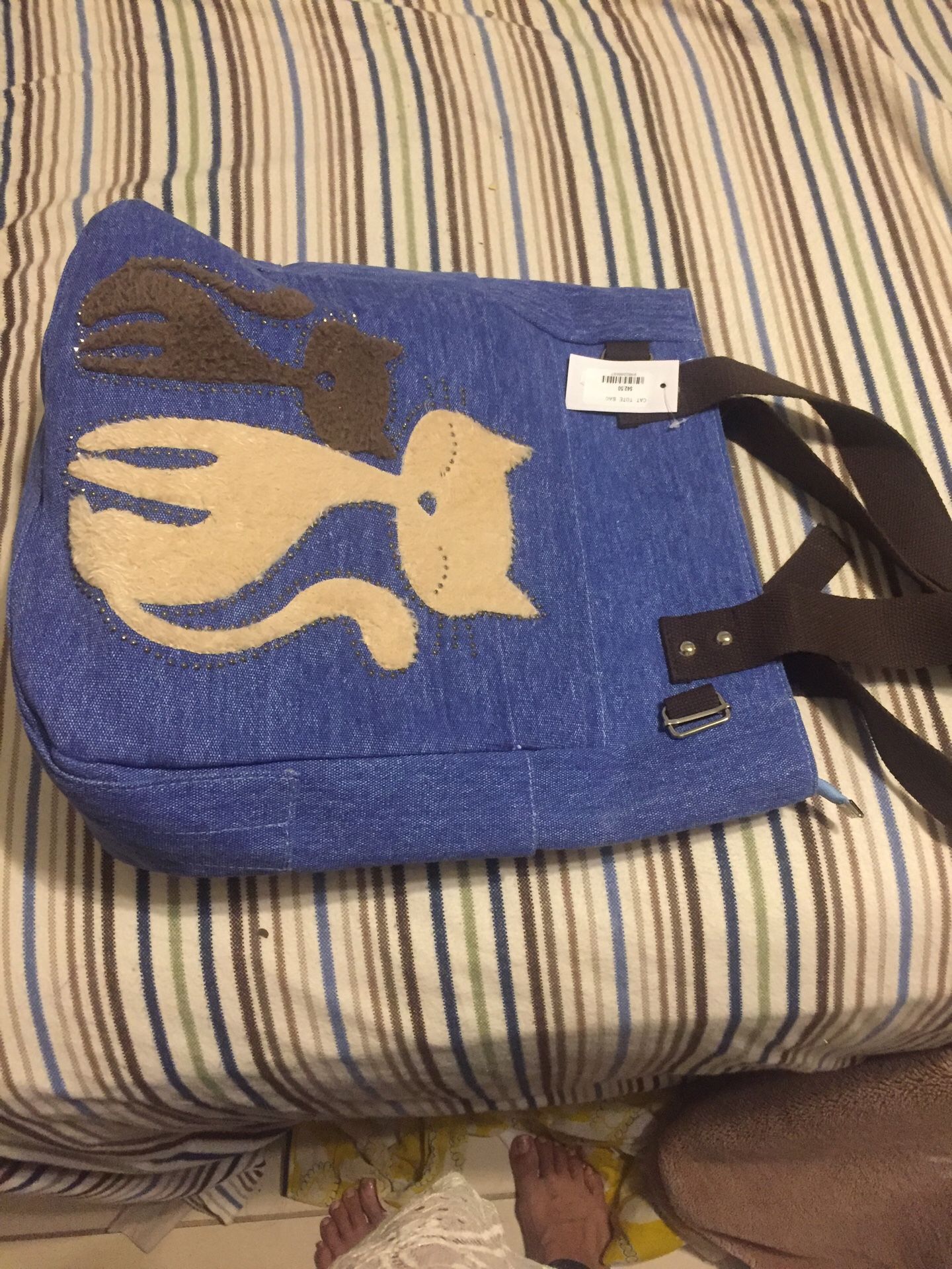 Cat tote bag brand new