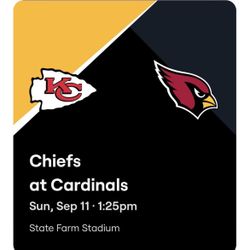 Chiefs VS Cardinals With Red West Preferred parking Pass