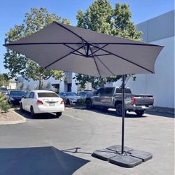 New 10’ Outdoor Patio Cantilever Umbrella (Base sell Seperate) 10 feet Offset Umbrella