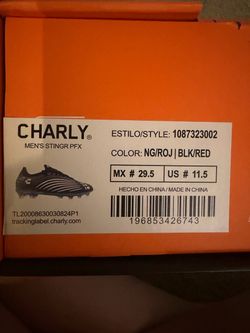 Charly Men's Stingr PFX Soccer Cleats Size 11.5