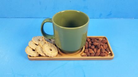 Bamboo Cap Holder & Snacks Tray.  New