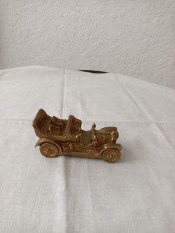 Vintage Solid Brass Die Cast Antique Car, Convertible, Classic Car, Collectible Toy, Car Toy, Automotive,