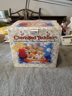 Cherished Teddies 5 Year Anniversary Figurine
