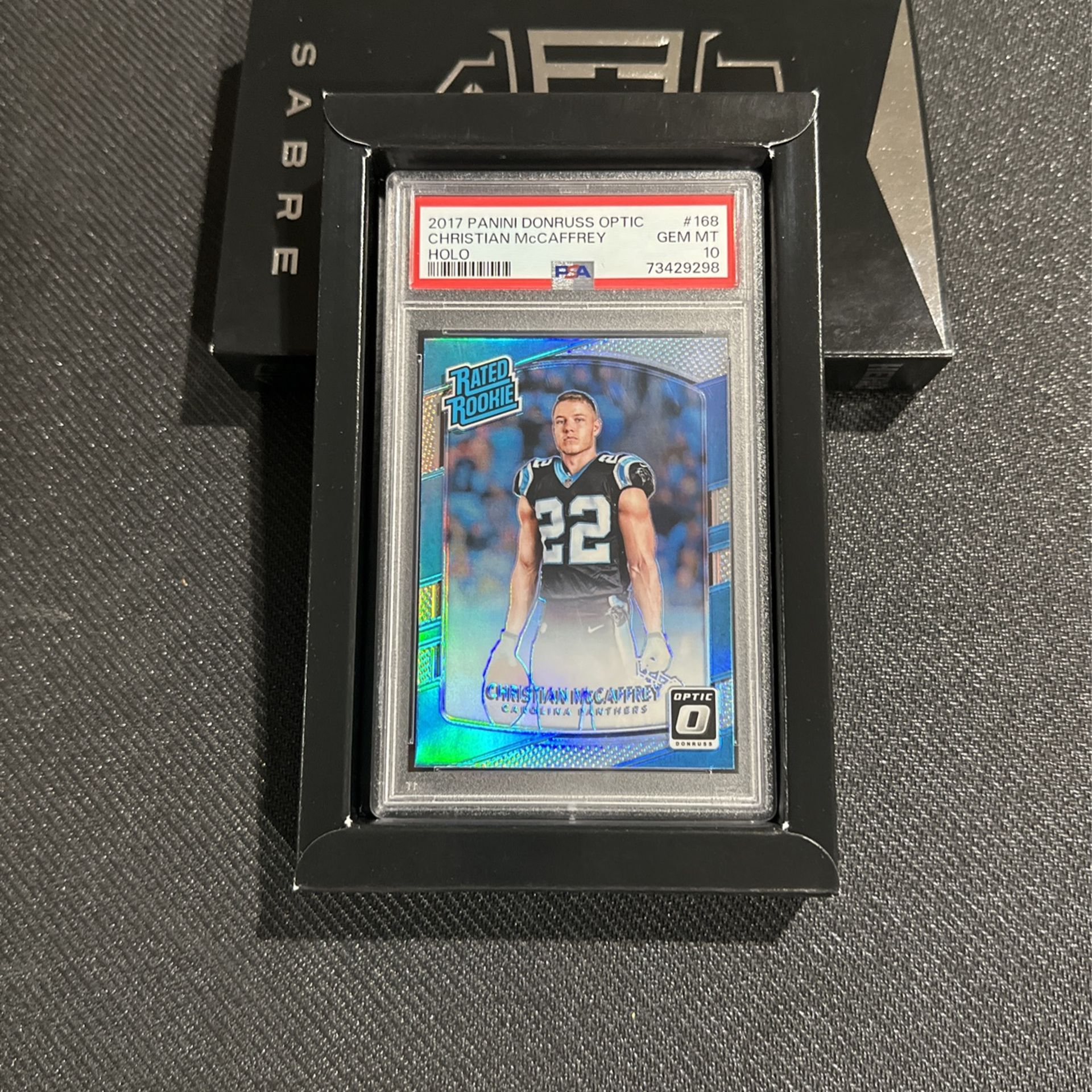2017 Panini Donruss Optic #168 Holo Christian McCaffery Gem MT 10 (contact info removed)8