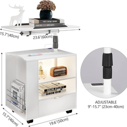 2 Matching white nightstands - left and right