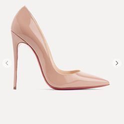 So Kate 120 Nude Patent Pump 