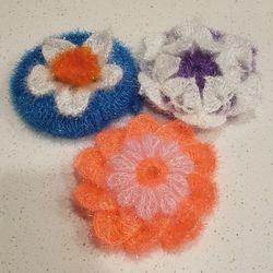 Acrylic Handmade Dish Scrubbers (3)