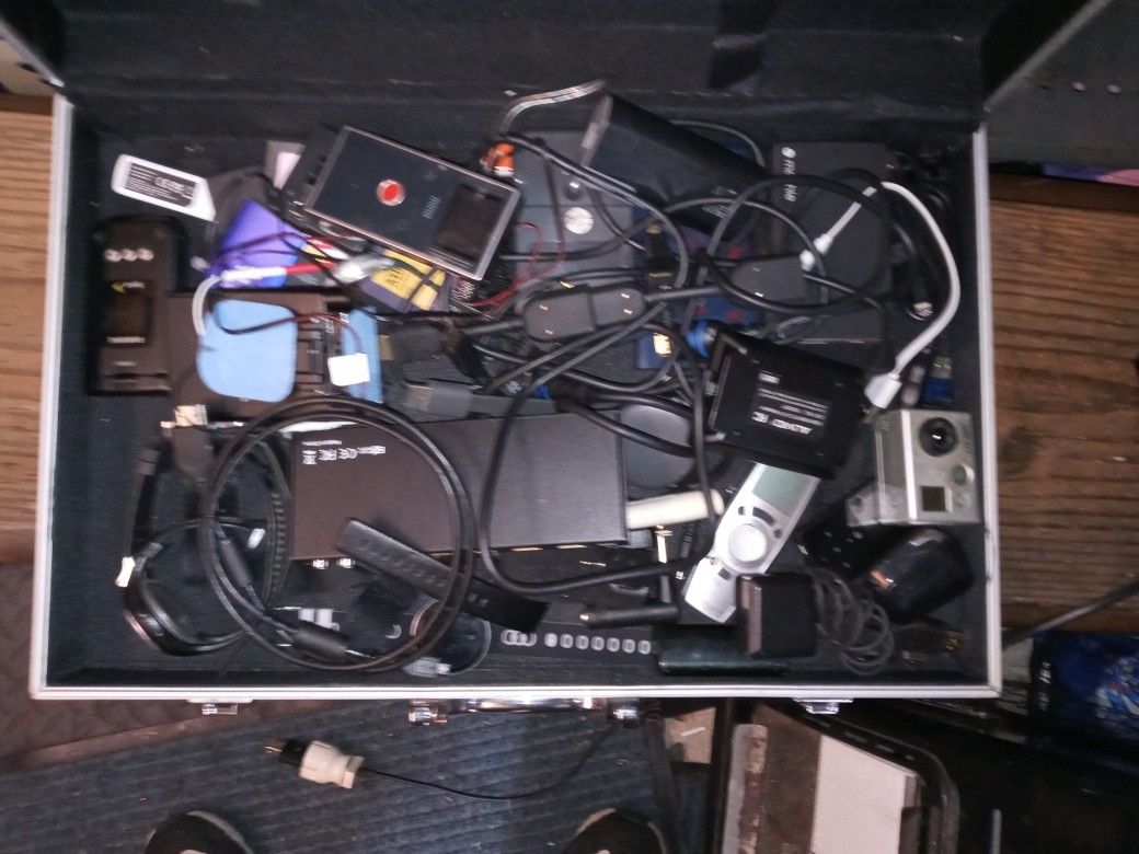 Tons Of Electronics And Cords.