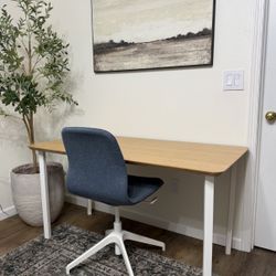 IKEA Office Desk And Swivel Chair