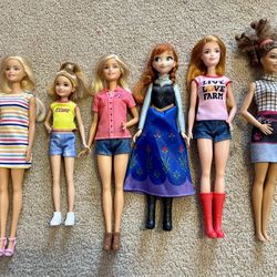 Barbie Dolls And Elsa Doll
