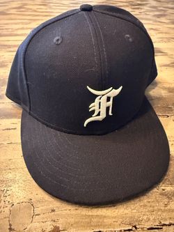Navy Fear of God x New Era fitted hat. Size 7 3/4.