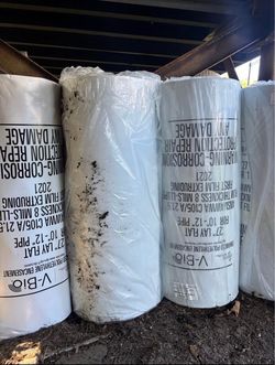 V-Bio Polyethylene Encasement Sheeting 27" Lay Flat 8 Mil - Unused 100 EACH