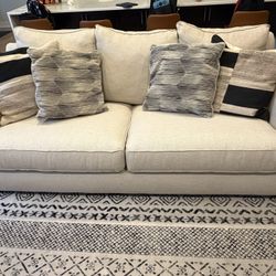 Like-New Living Room Set- Sofa, Ottoman & Power Recliner For Sale