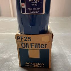 New Vintage AC Delco Oil Filter PF 25