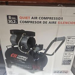8 Gal Quiet Air Compressor Originally $250