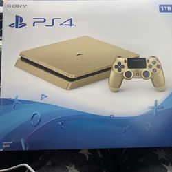 PS4 Limited Edition Gold With Headset
