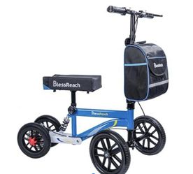BlessReach  All Terrain Steerable Knee Scooter Crutch Alternative Deluxe 