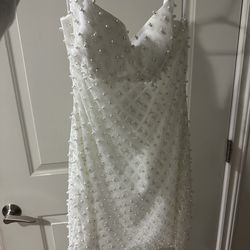 White bachelorette dress