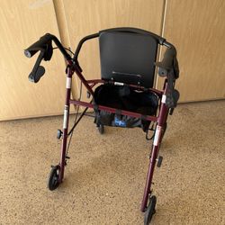 Medline steel rollator walker