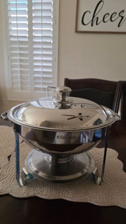 Brand New 5QT Stainless Steel Chafing Dish Buffet Food Warmer Silver