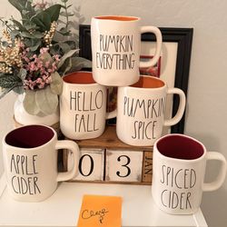 Rae Dunn Mugs-$6 Each Or 5/25