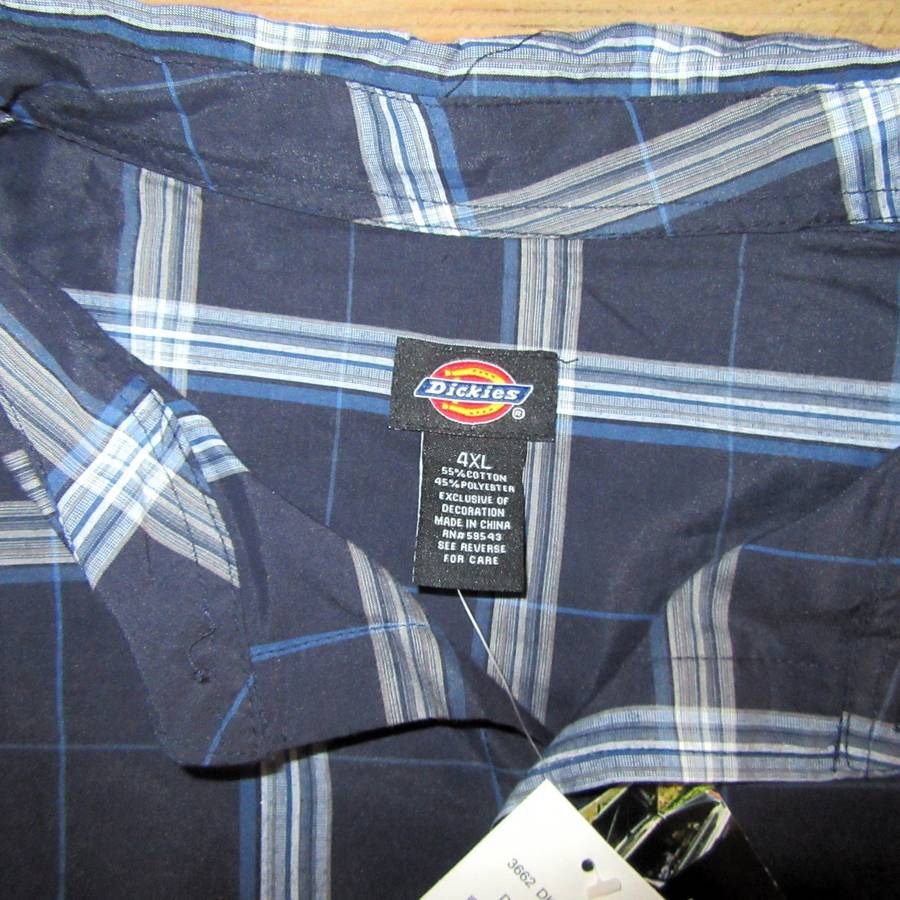 Shirt – Dickies Woven Relaxed Fit Short Sleeve Shirt 4XL - New