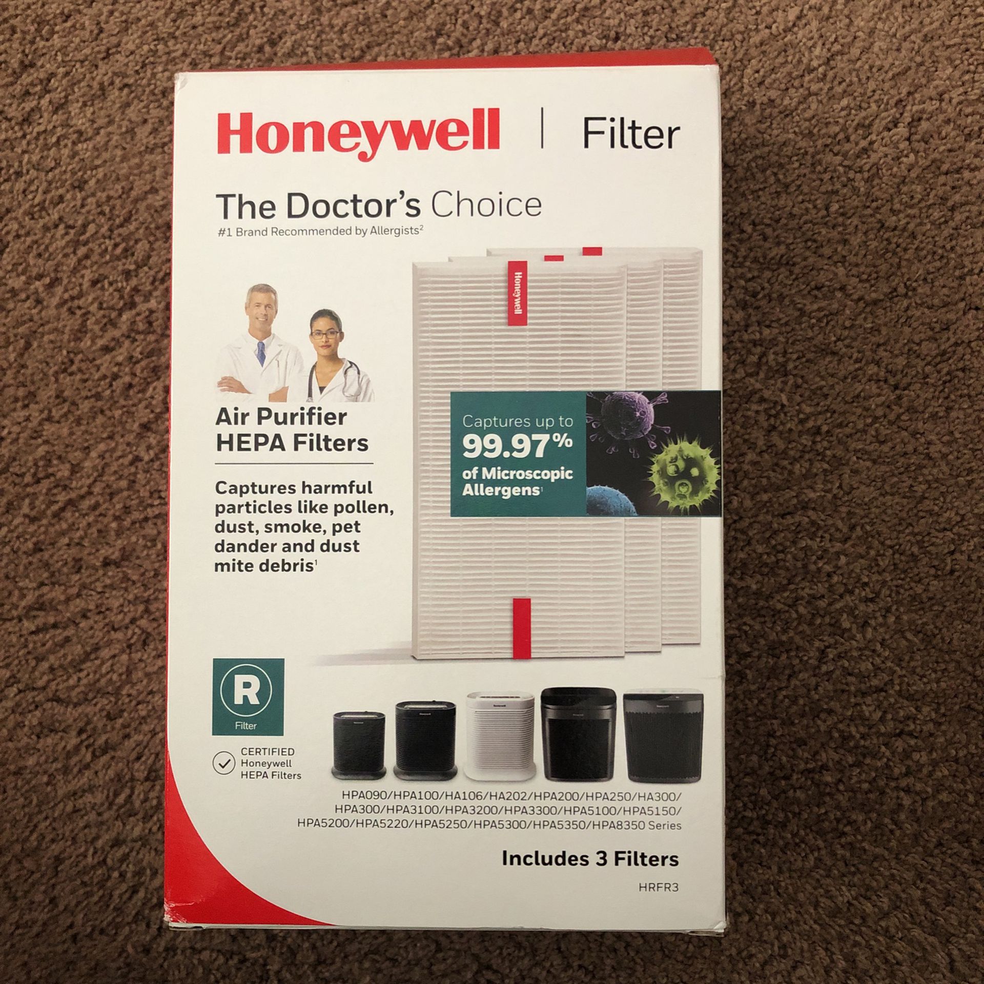 Honeywell air purifier, HEPA filters