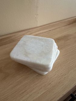 Marble coaster set
