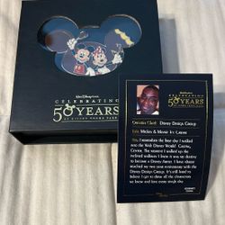 Walt Disney World Celebrating 50 Years Of Theme Parks Jumbo Pin 