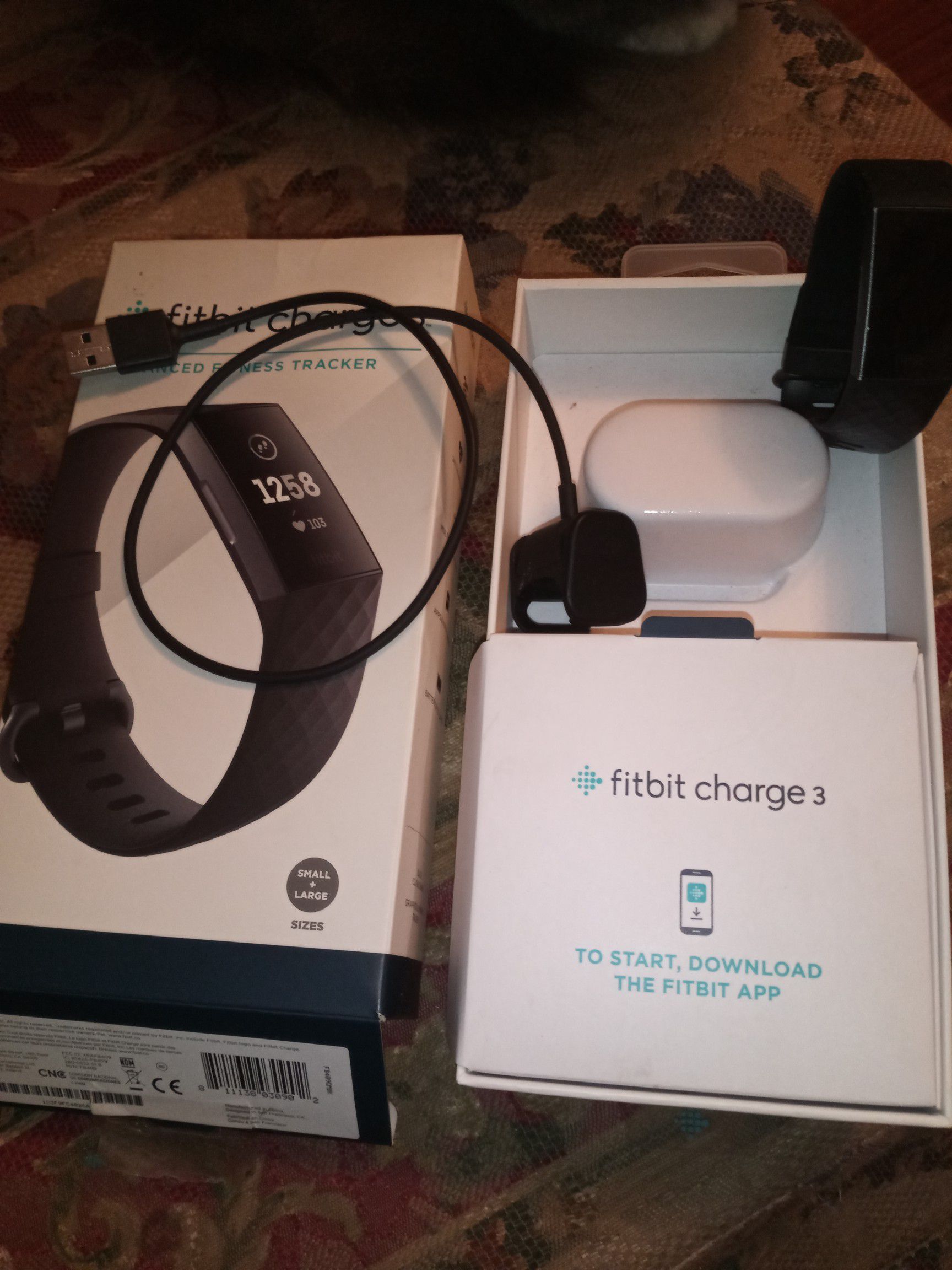 Fitbit Charge 3 only worn a few times. Works great.