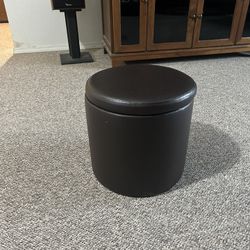 Ottoman with storage 14”x14”.