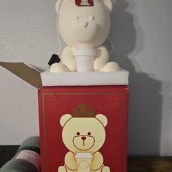 Starbucks China 2021 Love Crown Bear Night Lamp Pile Coating Valentine's Day