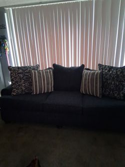 Couch, love seat, and farmhouse coffee table set for sale  $500