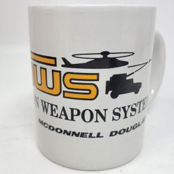 TACAWS McDonnell Douglas Mug Vintage Army Weapon System Aerospace Defense Cup