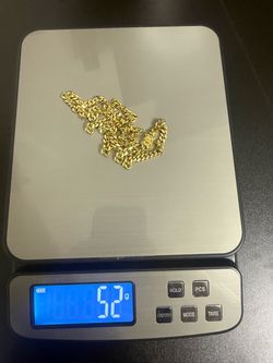 10k gold cuban link chain - 52g - solid gold