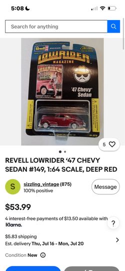 1/64 ‘47 Chevy sedan Mint