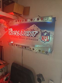 Nfl Coors Light Sign