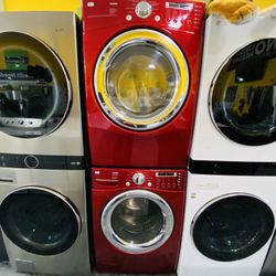 Lg Red Washer And Dryer 11$ Down Payment 