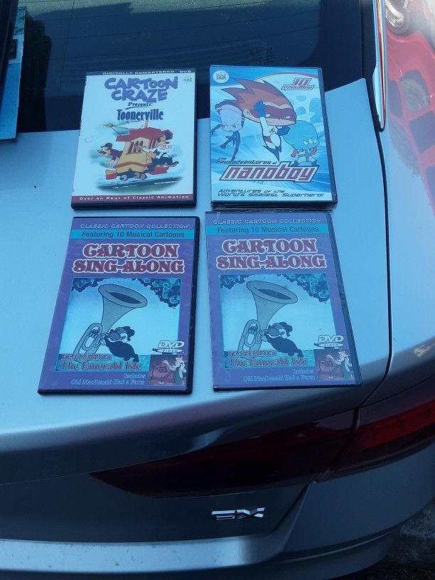 Four Cartoon DVDs