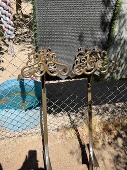 Brass Finish Ornate Garden Hose Hangers