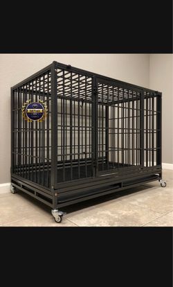 Dog pet cage kenenl size 48 xl with grid and tray new in box