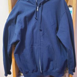 Gildan Navy Blue Hooded Sweatshirt Mint Xl 