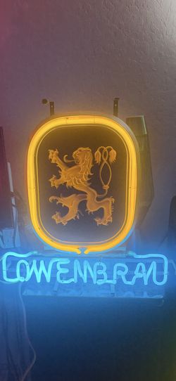 VINTAGE LOWENBRAU, BEER NEON LIGHT
