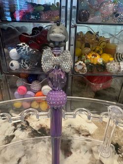 Eeyore Beaded Purple Pen