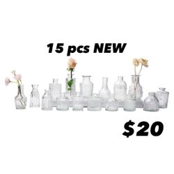 15 Bud Vases NEW