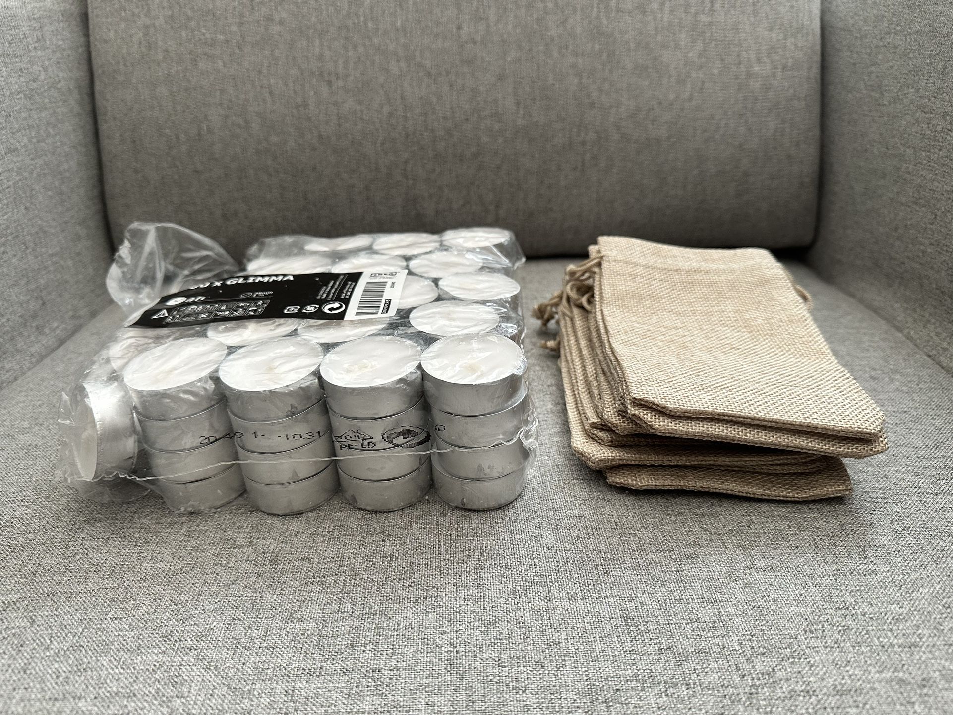 Tealight Candles & Gift Bags (Wedding)