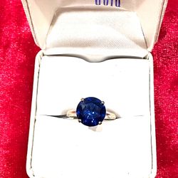 10k London Blue Topaz Ring sz 6.5  