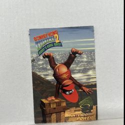Diddy - Trading Card - Diddy's Kong Quest, DK Country 2 - Nintendo Power